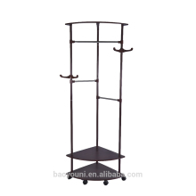 BYN movable standing wooden Coat Rack with hat hook DQ-0916