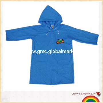 Famous pvc kids blue raincoat