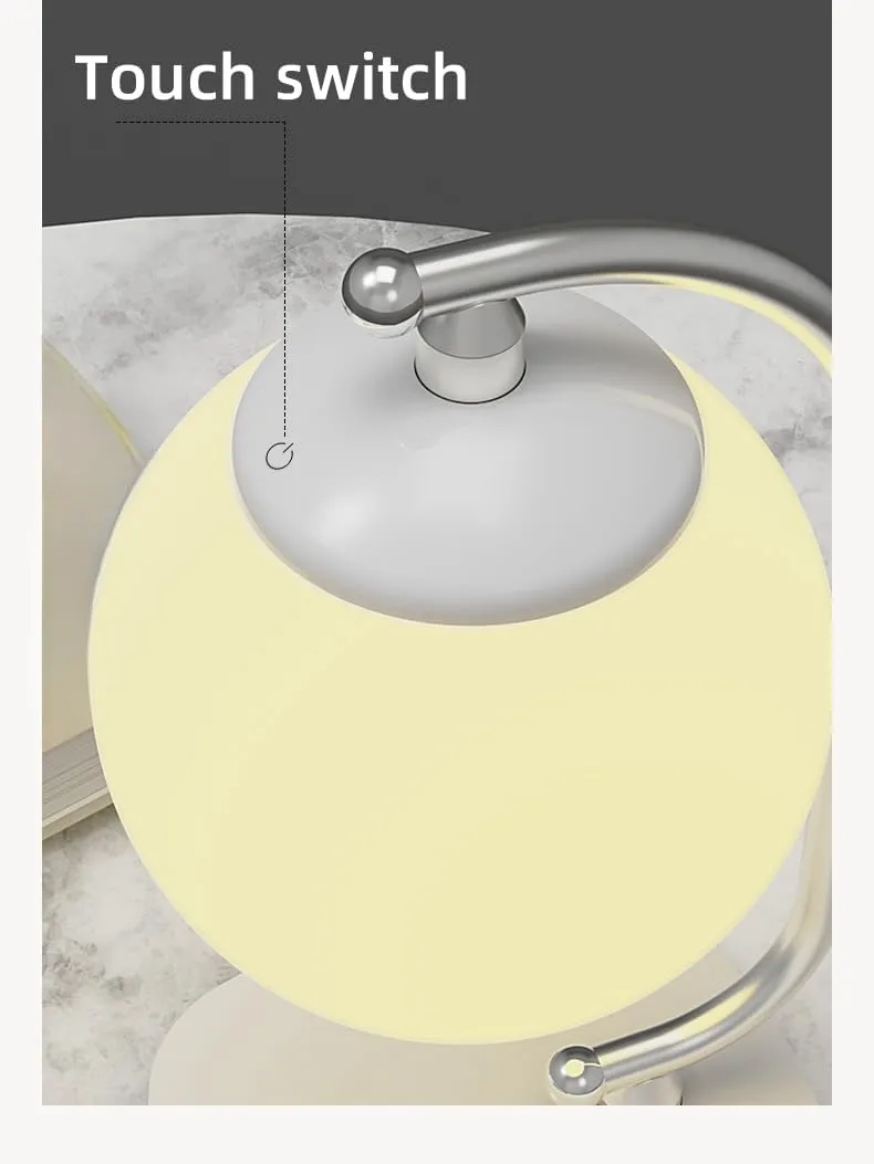 Dimmable LED Table Lamp with Wireless Charging for Bedroom