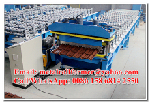 Versatile Steel Roof Step Tile Roof Tile Roll Forming Machine with 72 mm Shaft diameter