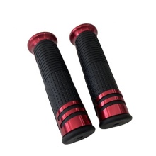 HS613 Universal Motorcycle Rubber Handle Bar Grips - Silicone PVC Aluminum Handle Grip