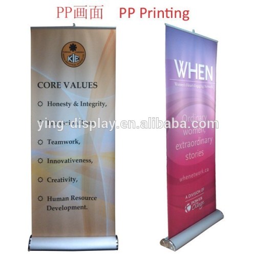 retractable aluminum promotional pvc banner