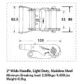 Stainless Steel Ratchet Buckle with Light Duty