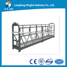 Steel suspended working platform ZLP800 / facade cleaning cradle / high rise building maitenance gondola