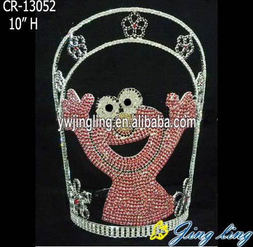 Jingling Fashion red flag shape cute animal crown