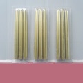 Homeware flame golden dinner candle taper candle