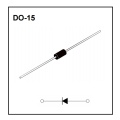 1N5399 DO-15 diodi incapsulati in plastica diodi raddrizzati