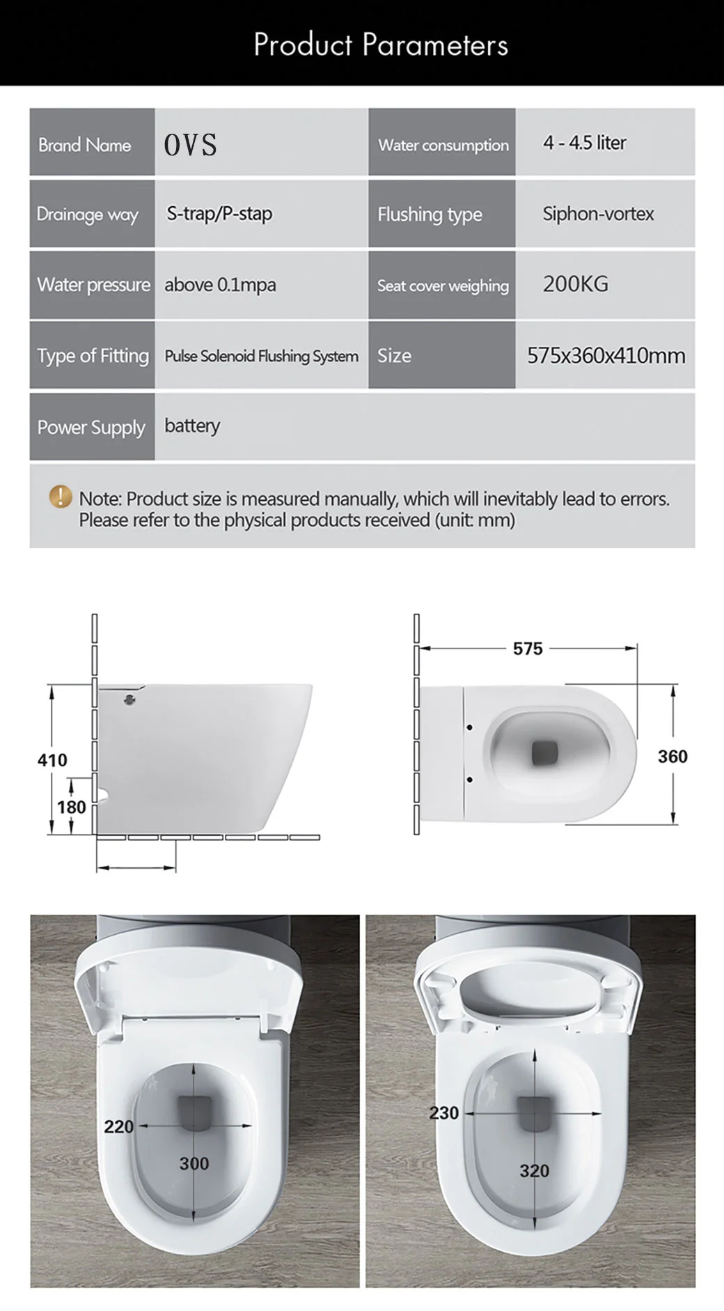 Floor Mounted Ceramic Pulse Solenoid Toilet Smart Toilet