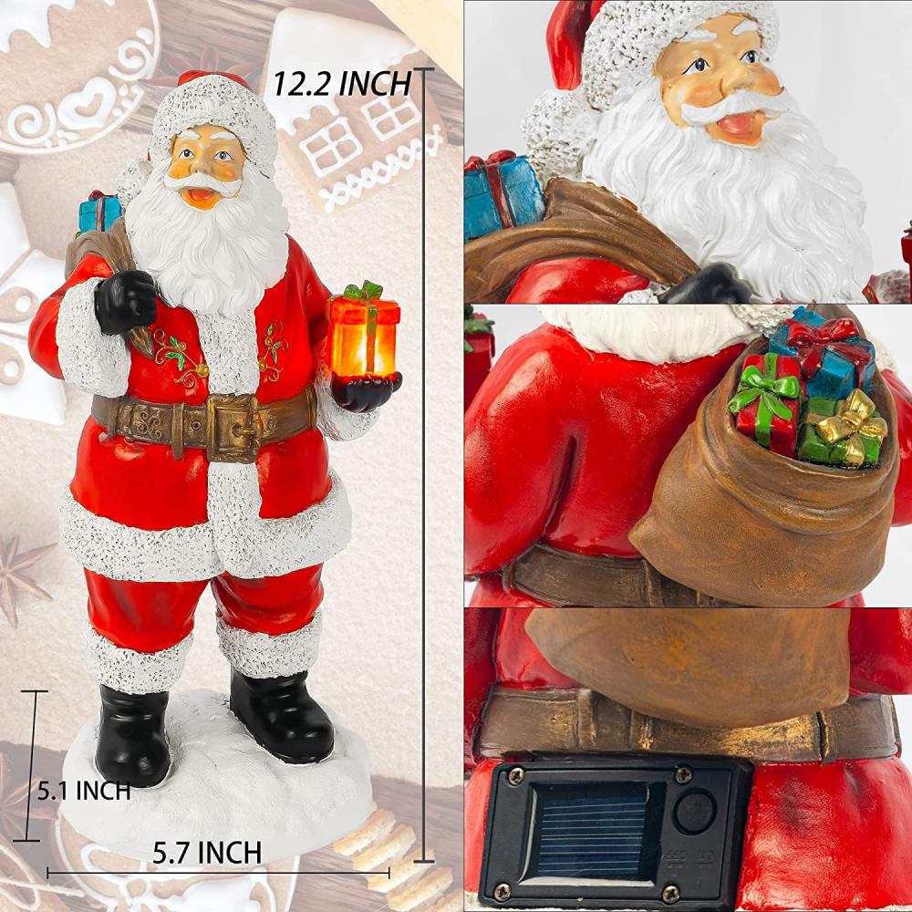 Funpeny 12 &quot;Christmas Resin Santa Claus décorations