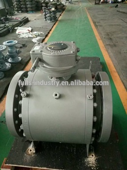 worm wheel Flange Ball Valve