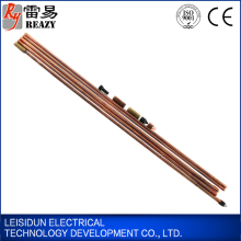 grounding material threaded opper clad steel grounding rod wholesale