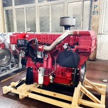 Boat marine diesel engine assembly