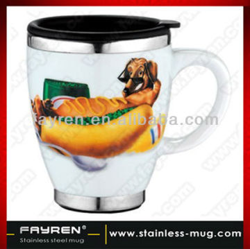 Ceramic mug,ceramic cup,stainless steel mug