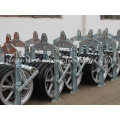 Galvanized Transmission Conductor Stringing Block Pulley