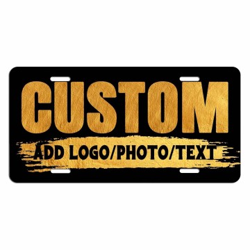 Custom Personalized Front License Plates with Photos and Logos