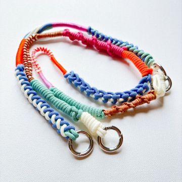 Purple Lilac Macrame Custom Crossbody Strap Set for Bags, Purses & Cameras