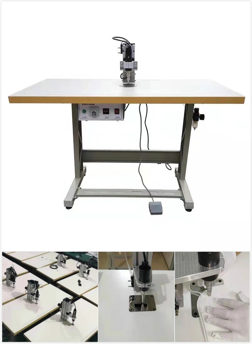 Saldatrice singola semiautomatica per maschere (1) semi auto mask earloop single welding machine (1)