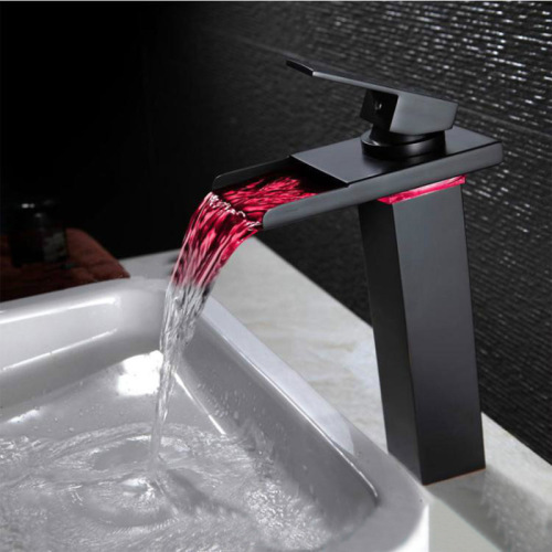 Brass Square Waterfall Basin Faucet