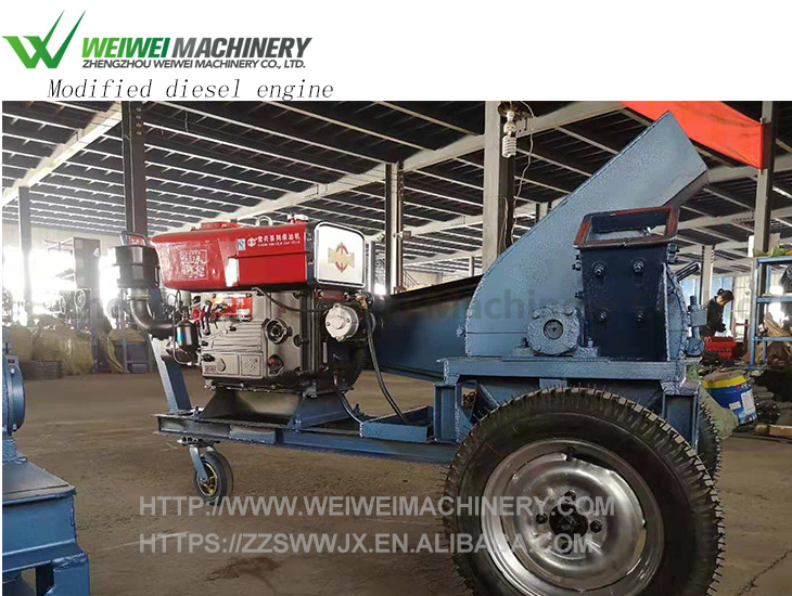 Weiwei 5t chip making wood shredder chipper price