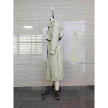 Windproof Female Long Sleeve Trench Coat For Spring