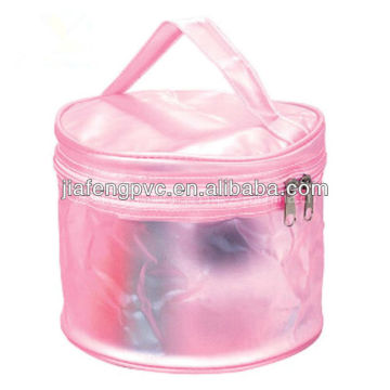 Transparent pink packaging bag for personal care/ hair care items