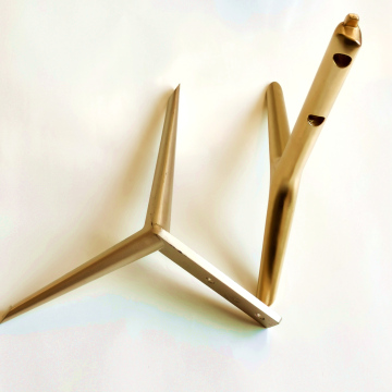 high precision custom gold anodized aluminum TV part