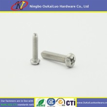 Pan head stainless steel philips/slot combo drive machine screw