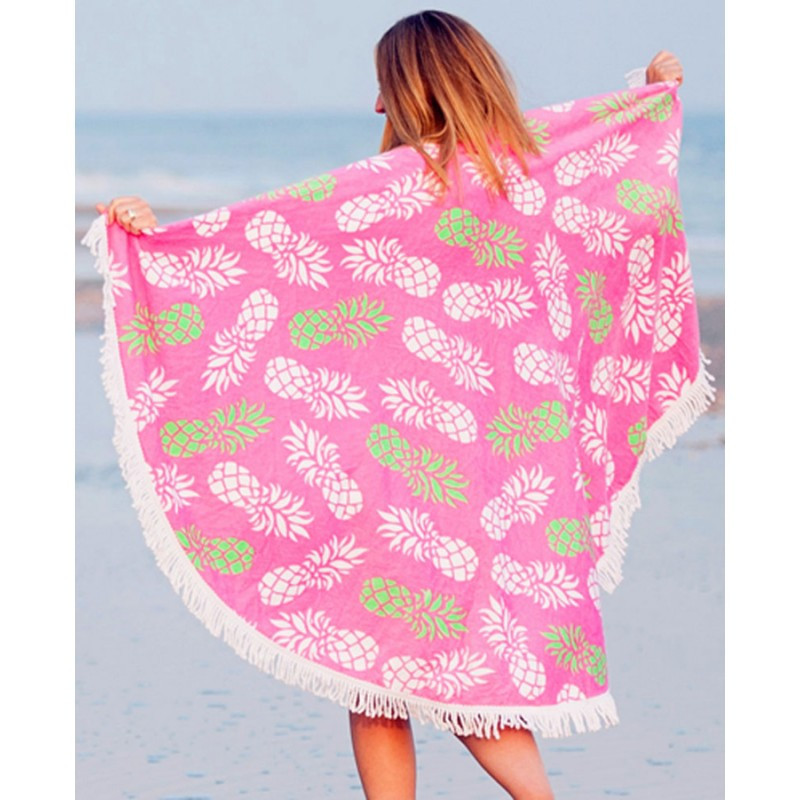 Round Beach Towel Fringe