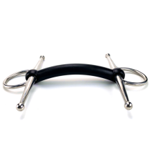 Ss Full Horse Cheek Bit With Soft Rubber