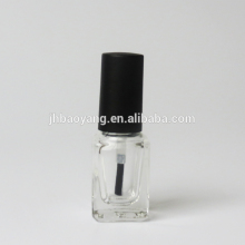 black shinny nail polish cap and empty nail polish bottle