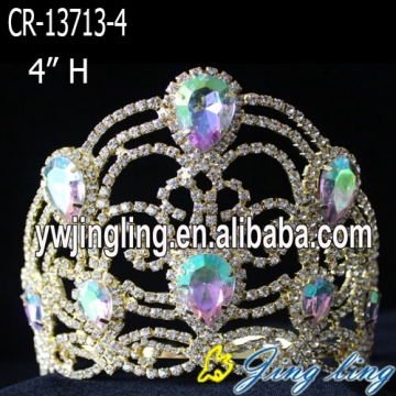 Fashion Gold Wholesale Pageant Crown For Sale