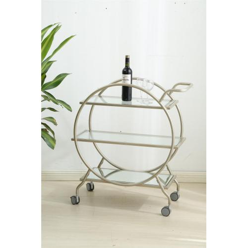 storage trolley with tempered glass levia