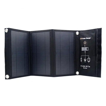 Folding Solar Pack: Portable 21W Digital Phone Emergency Charging Outdoor Solar Charger