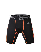 Cool slimming body black sports tight shorts for men