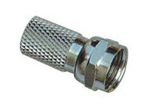 Twist-on Cctv F Connector , Coaxial Rf Connector