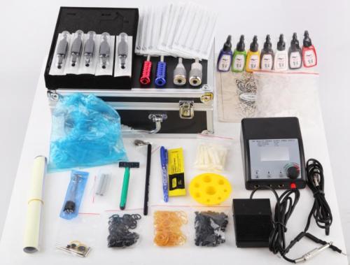 Professionella 3-gun Tattoo maskin Kit