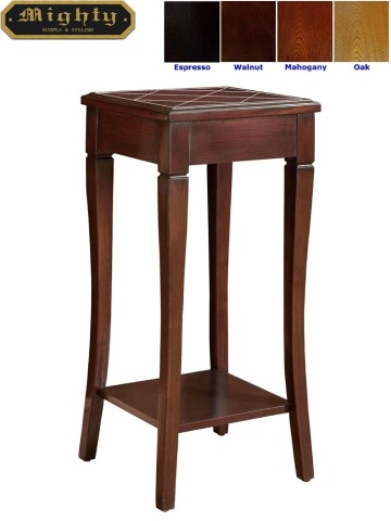 Wooden Mahogany Unique End Occasional Tables Plant Stand