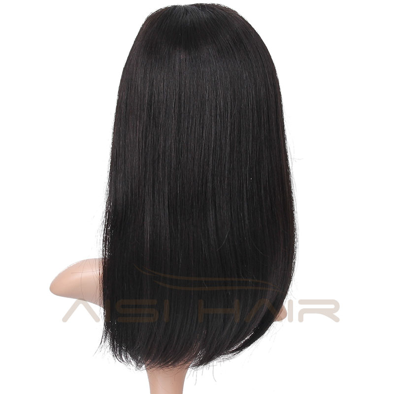 Long Straight Human Hair Wig Peruvian Human Hair For African American Women