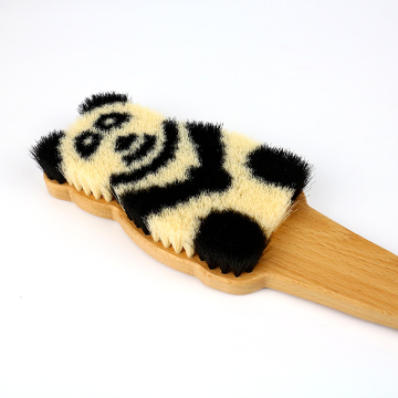 Panda Pattern mit Holzgriff-Super-Badebürste