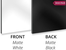 Aluminium composite panel board White