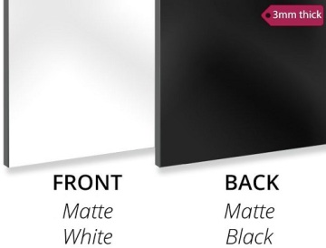 Aluminium composite panel board White