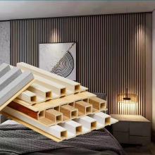 Natural Antisepsis 3D WPC Wall Boards for Indoor Decoration