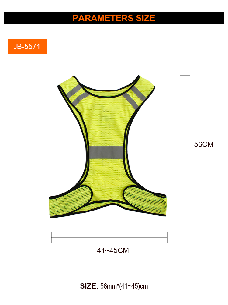 Sport Man Glowing Vest Reflective Fashion Vest Visibility, Bike Reflective Vest/