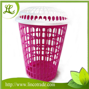 Plastic Laundry Basket With Lid