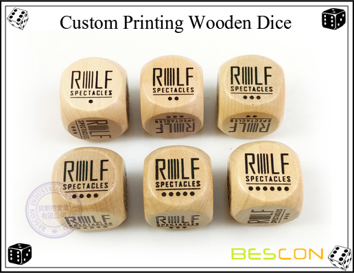 Custom Printing Wooden Dice