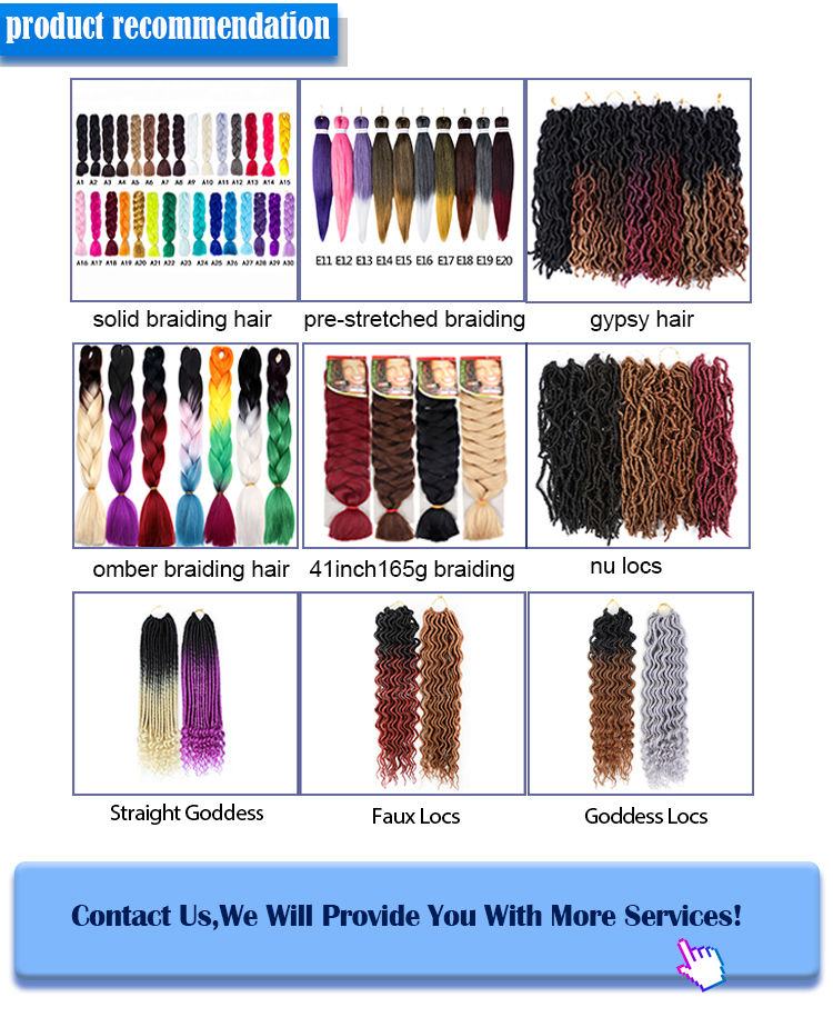 Wholesale Factory Price Crochet Hair New Locs Synthetic Crochet Braid Hair Soft Long Goddess Locs  Braids Hair Extension