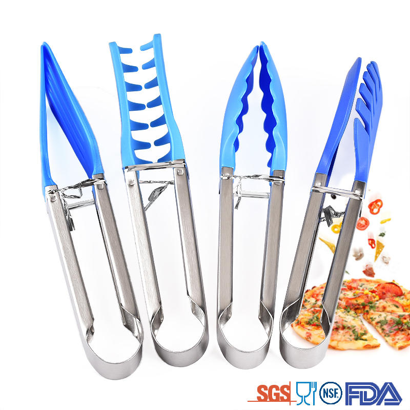 stainless steel Nylon food tong