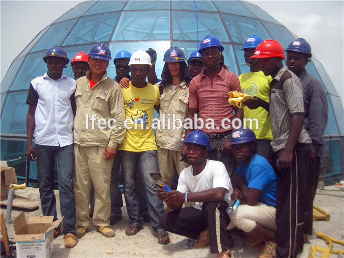 Engineered Light Steel Frame Building Glass Dome House