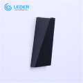 LEDER Feature Black LED Outdoor Wall Light