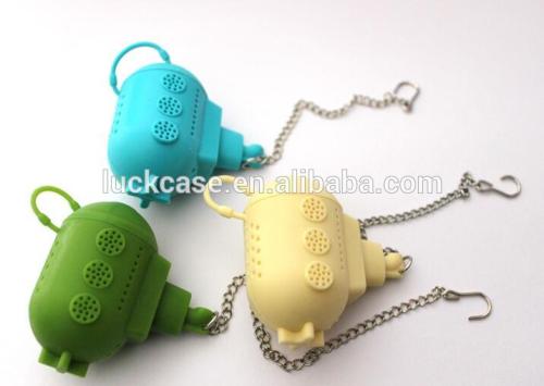 2016 New Design Boat Shape Silicone Tea Infuser/Food Garde Silicone Mini Tea Infuser Tea Ball Tea Strainer